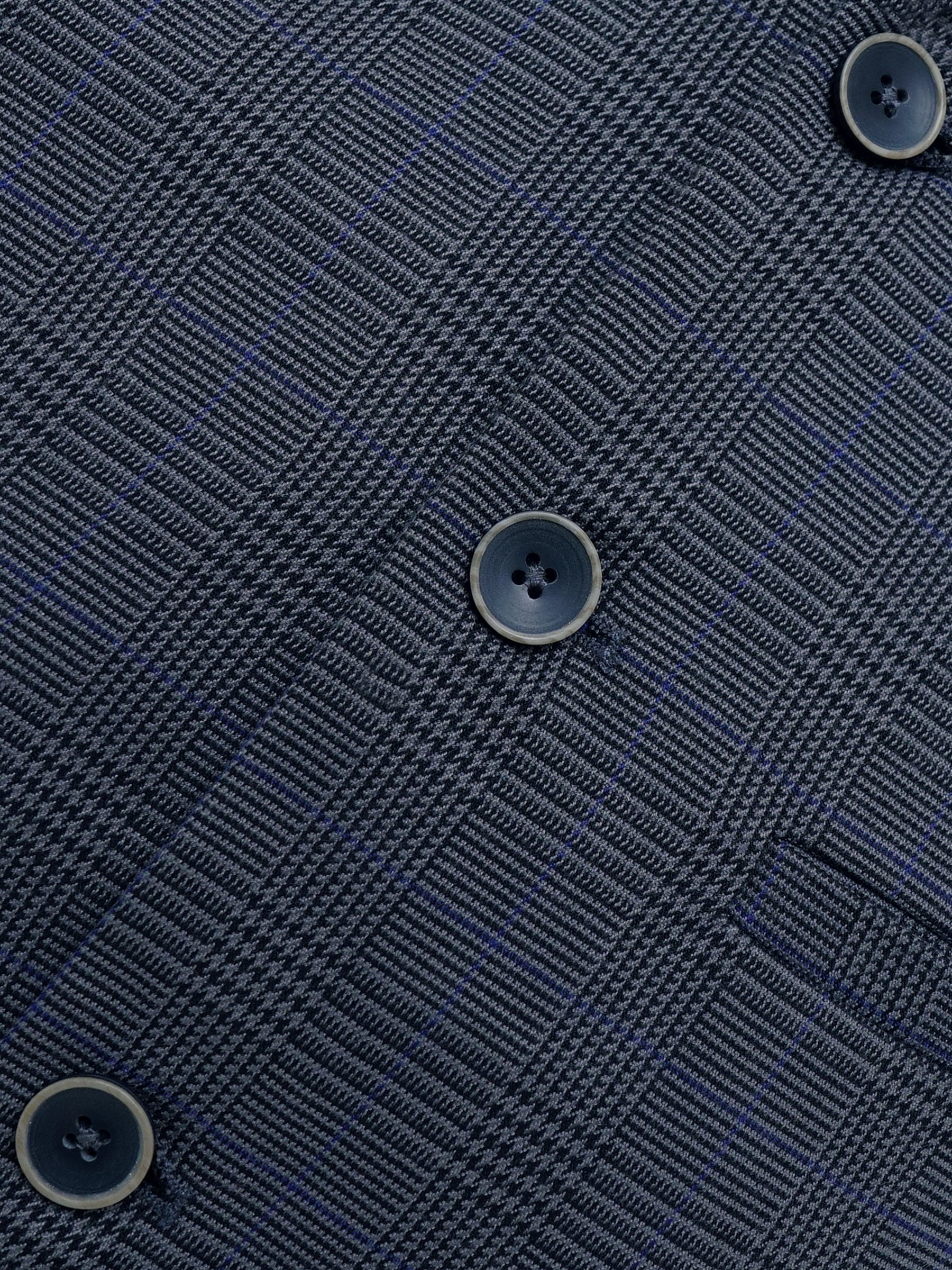 Grey Checkered Waistcoat