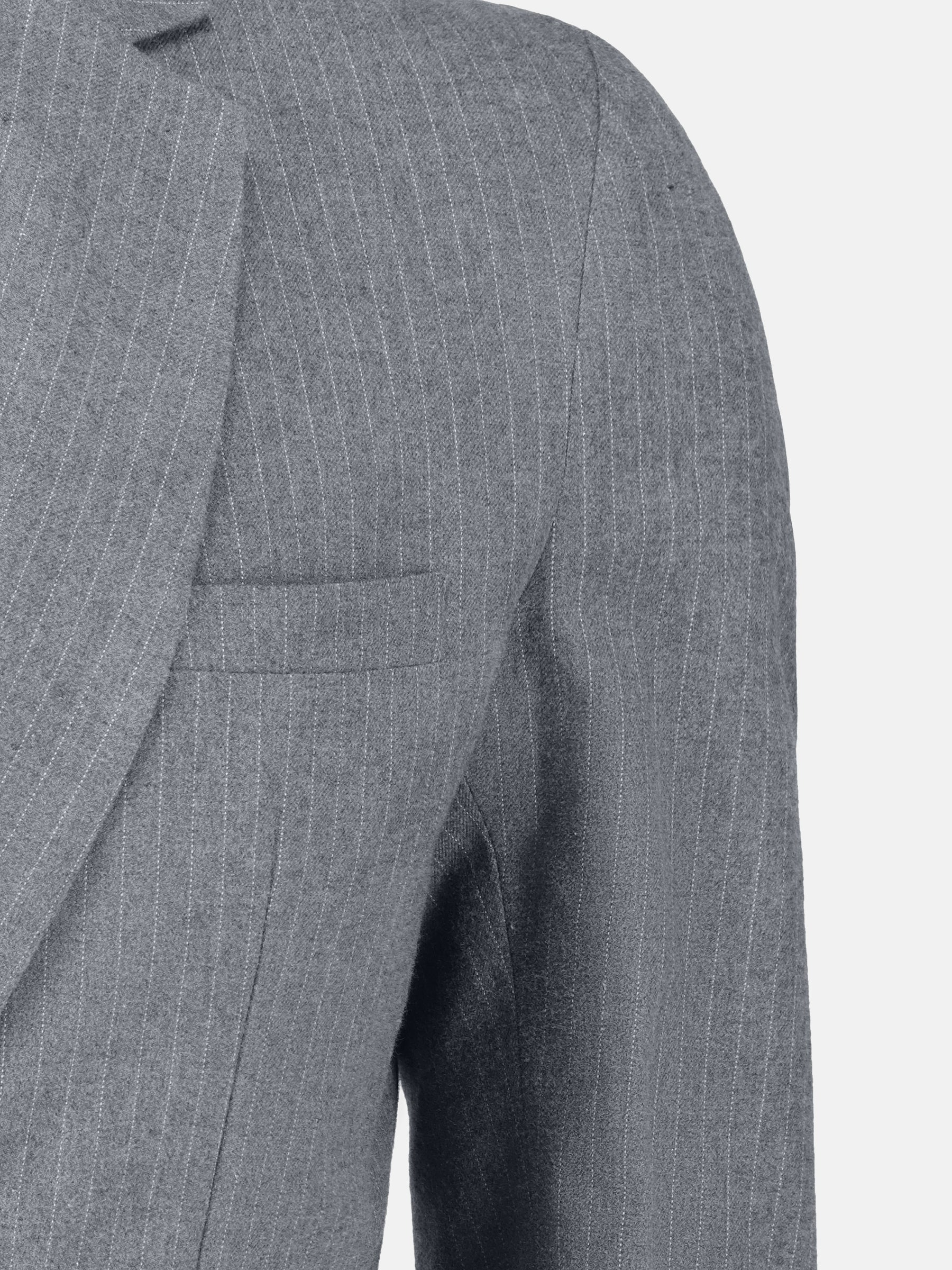 Grey Classic Pinstriped Blazer