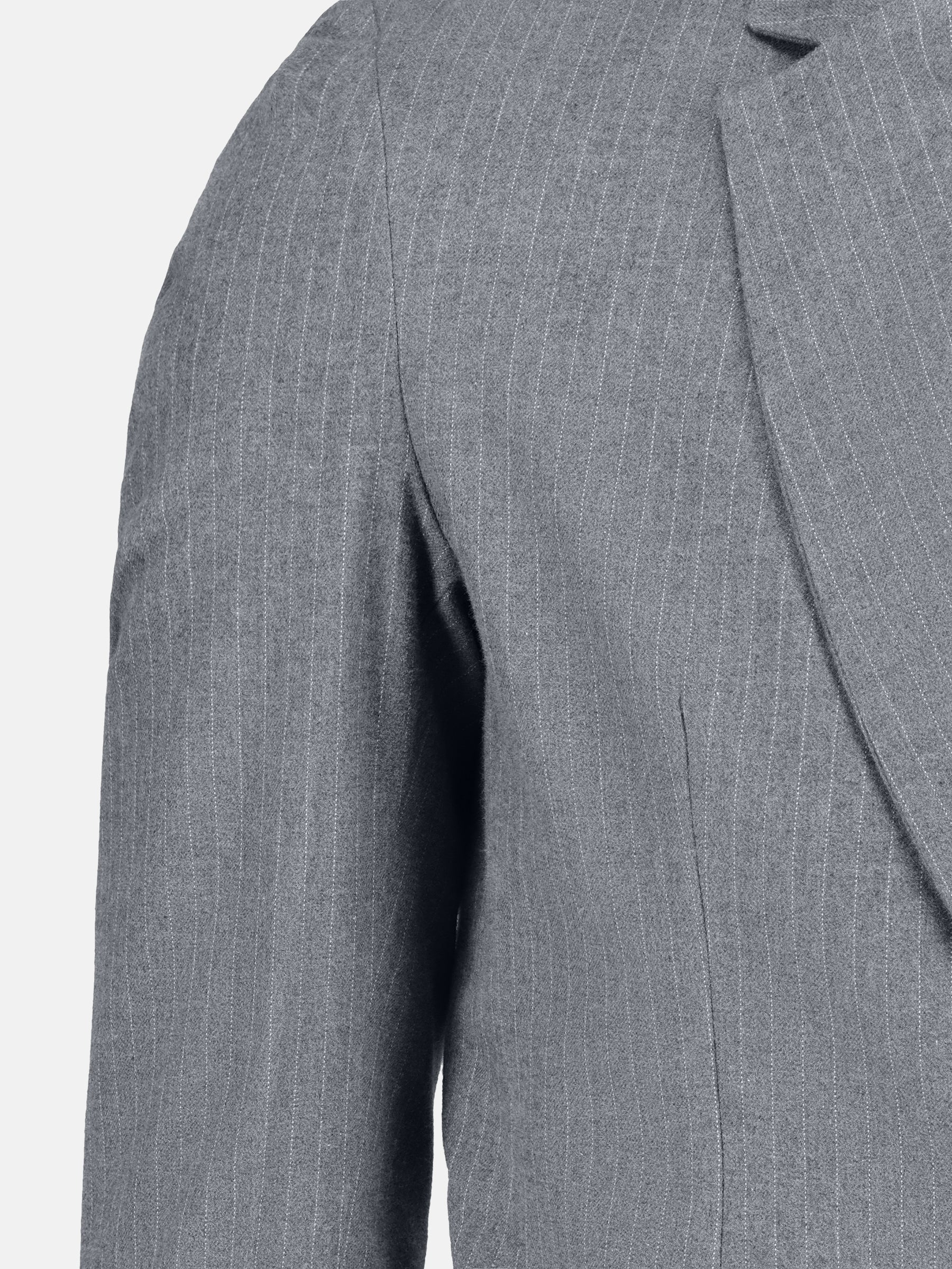 Grey Classic Pinstriped Blazer