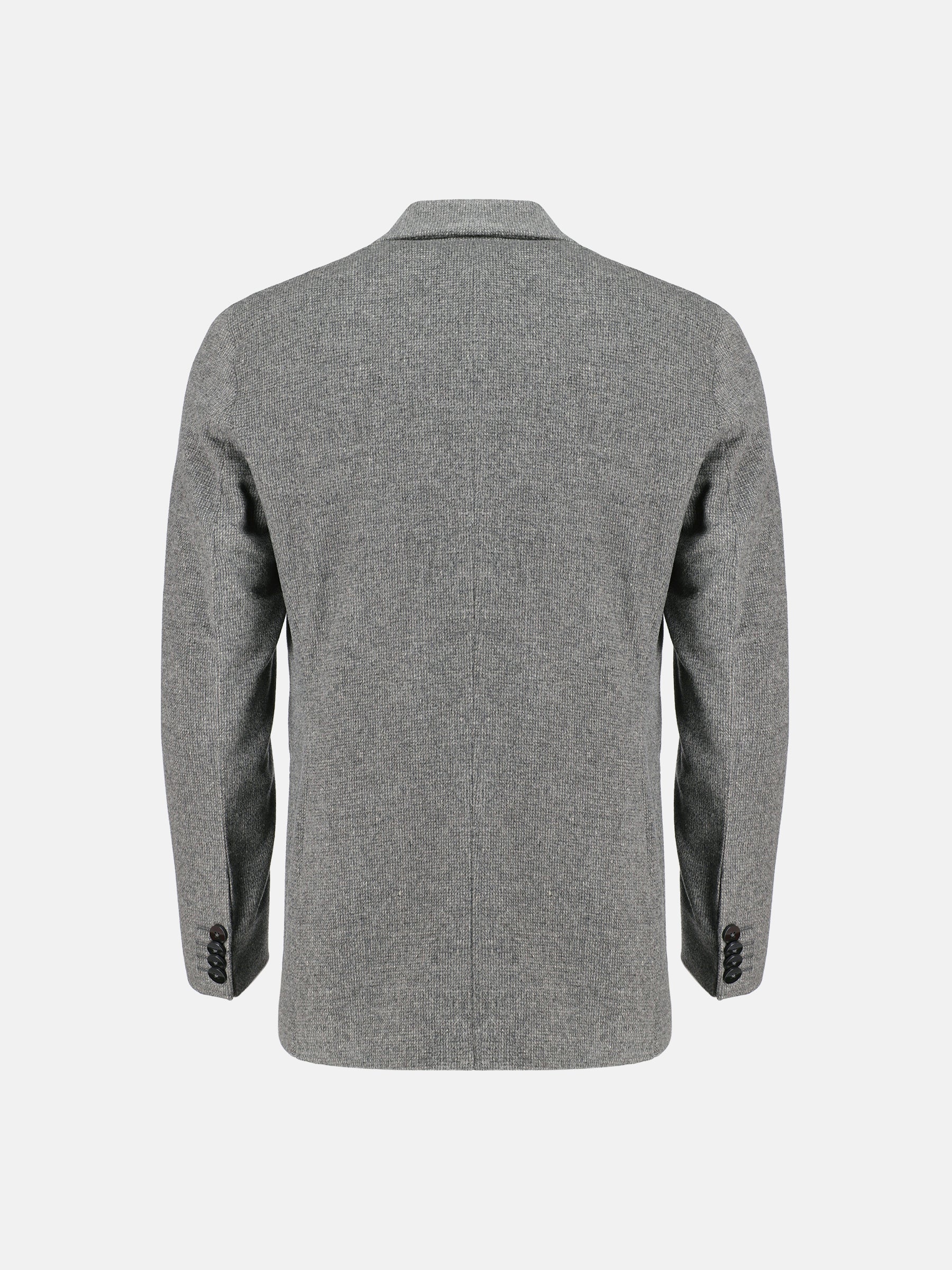 Grey Dobby Wool Cashmere Blazer - Sartoria
