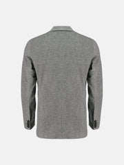 Grey Dobby Wool Cashmere Blazer - Sartoria