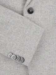 Grey Herringbone Wool & Cashmere Blazer - Sartoria