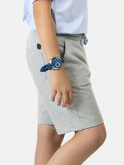 Grey Knitted Casual Short