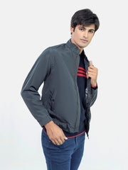 Grey Light Weight Harrington Jacket