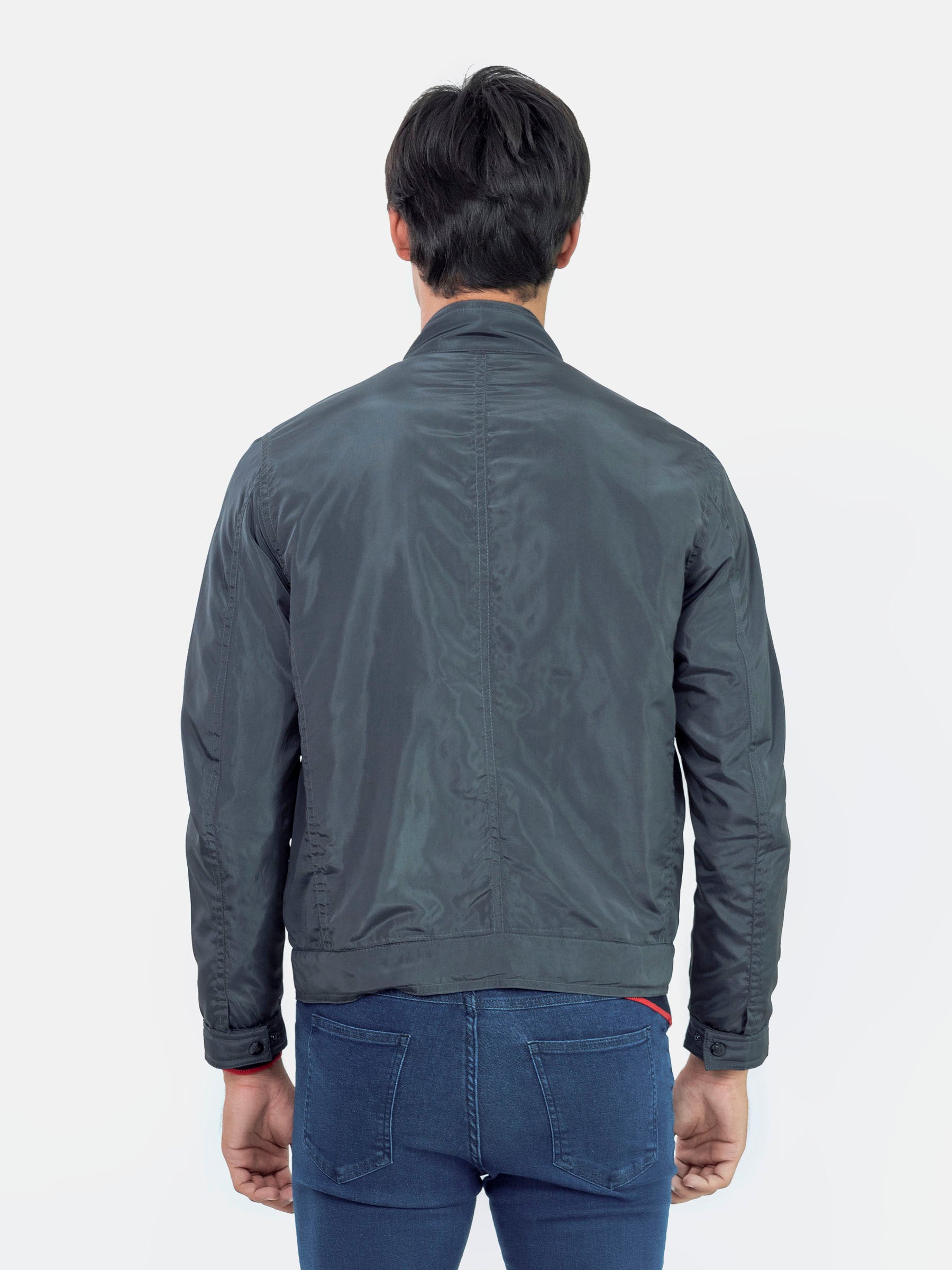 Grey Light Weight Harrington Jacket