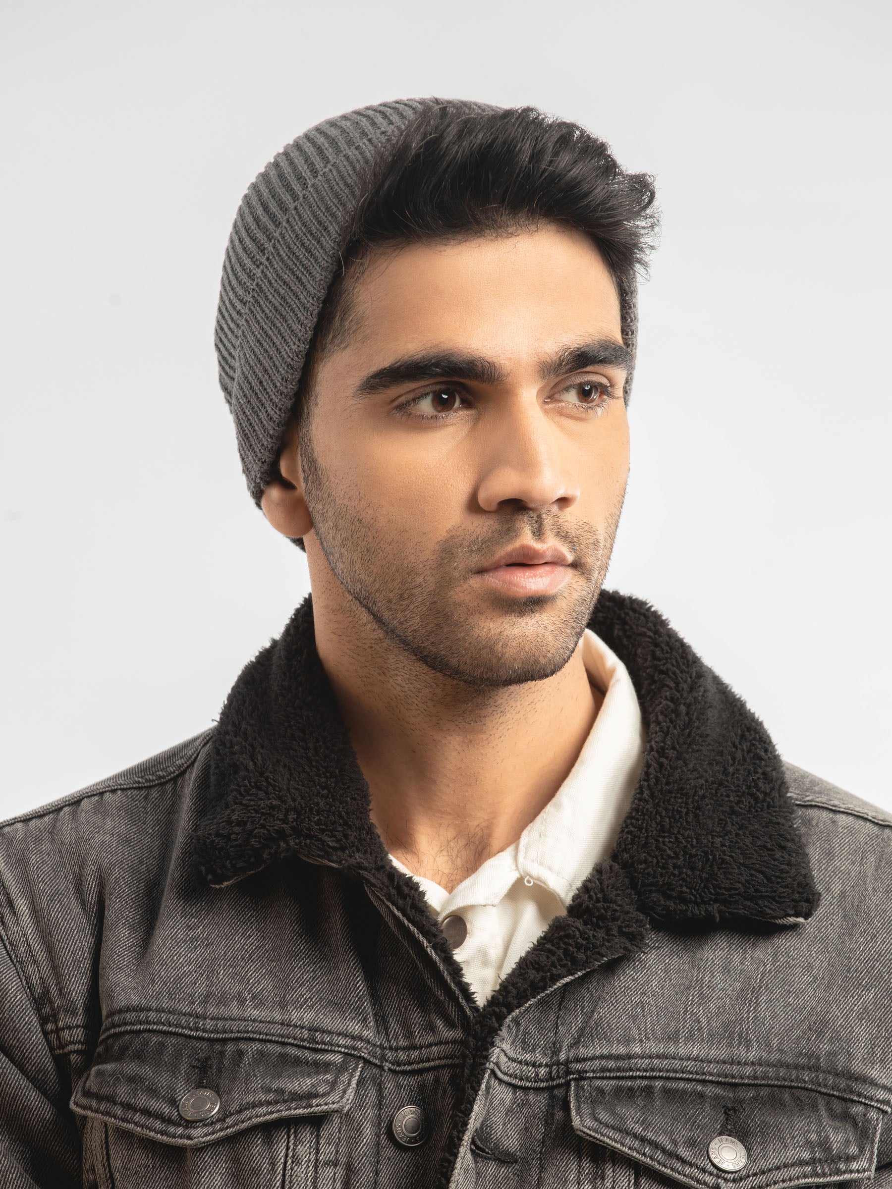 Grey Melange Beanie Cap