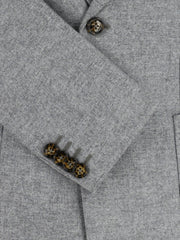 Grey Melange Wool & Cashmere Blended Blazer - Sartoria