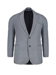 Grey Melange Wool & Cashmere Blended Blazer - Sartoria