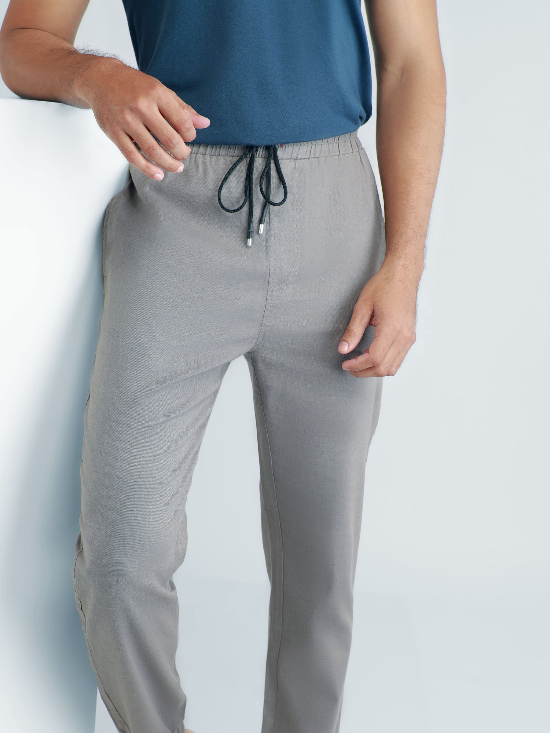 Grey Slimfit Light Weight Pajama