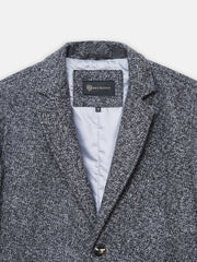 Grey Wool Blended Over Coat