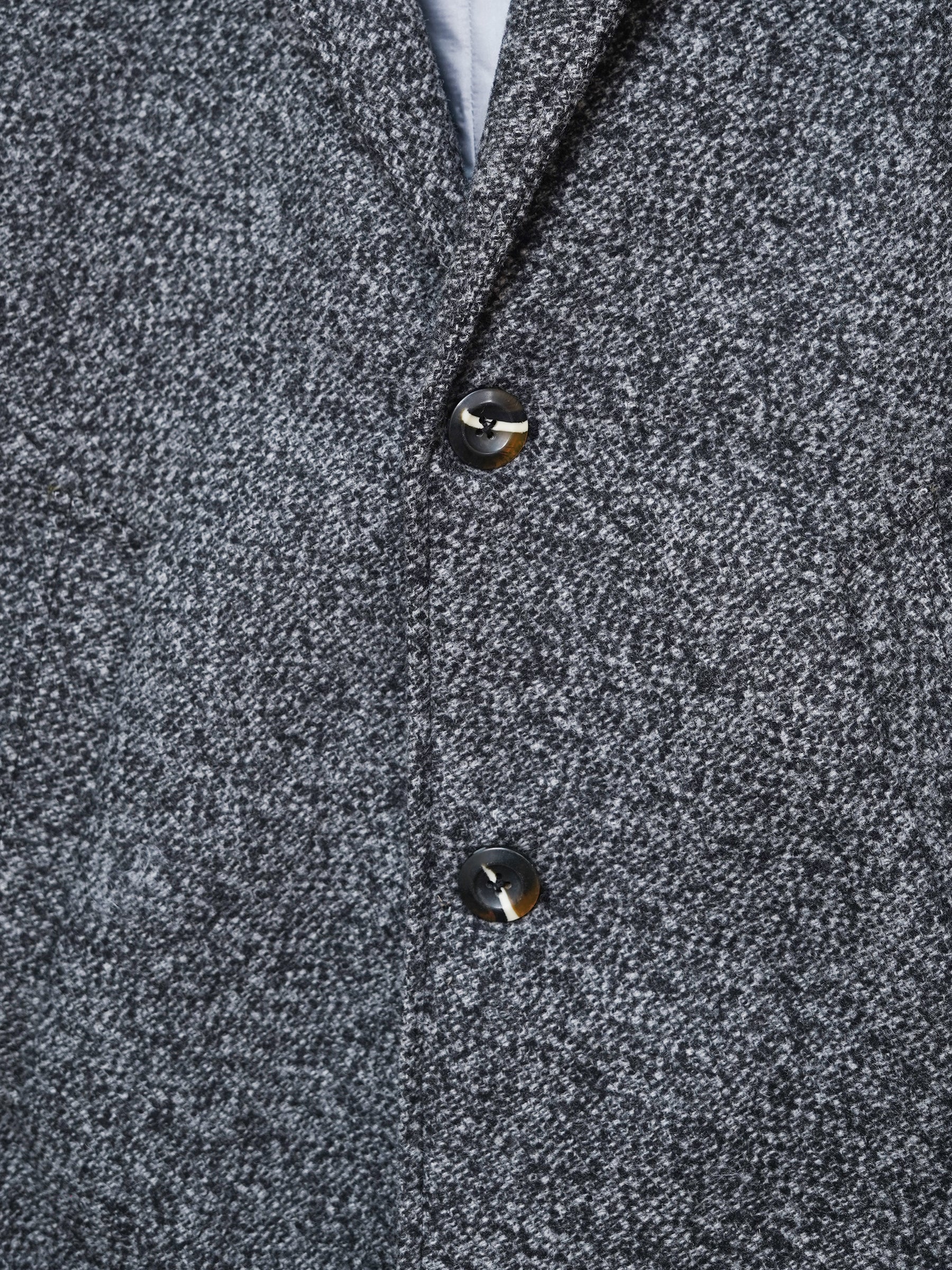 Grey Wool Blended Over Coat