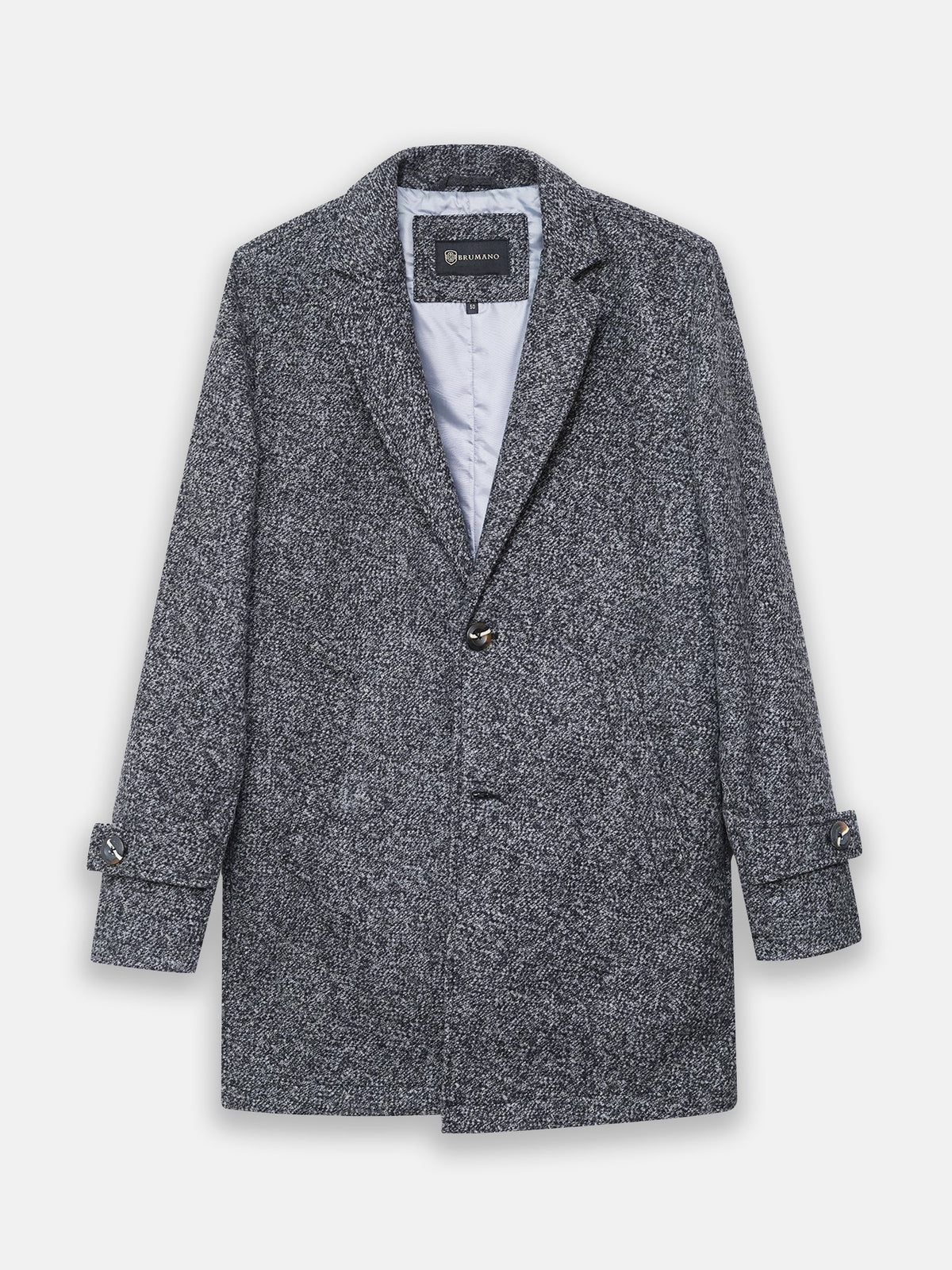 Grey Wool Blended Over Coat