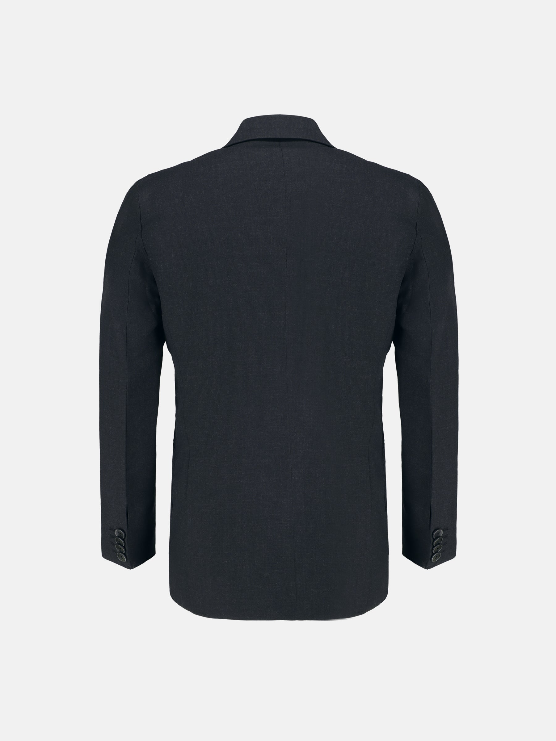 Grey Wool Structured Formal Blazer