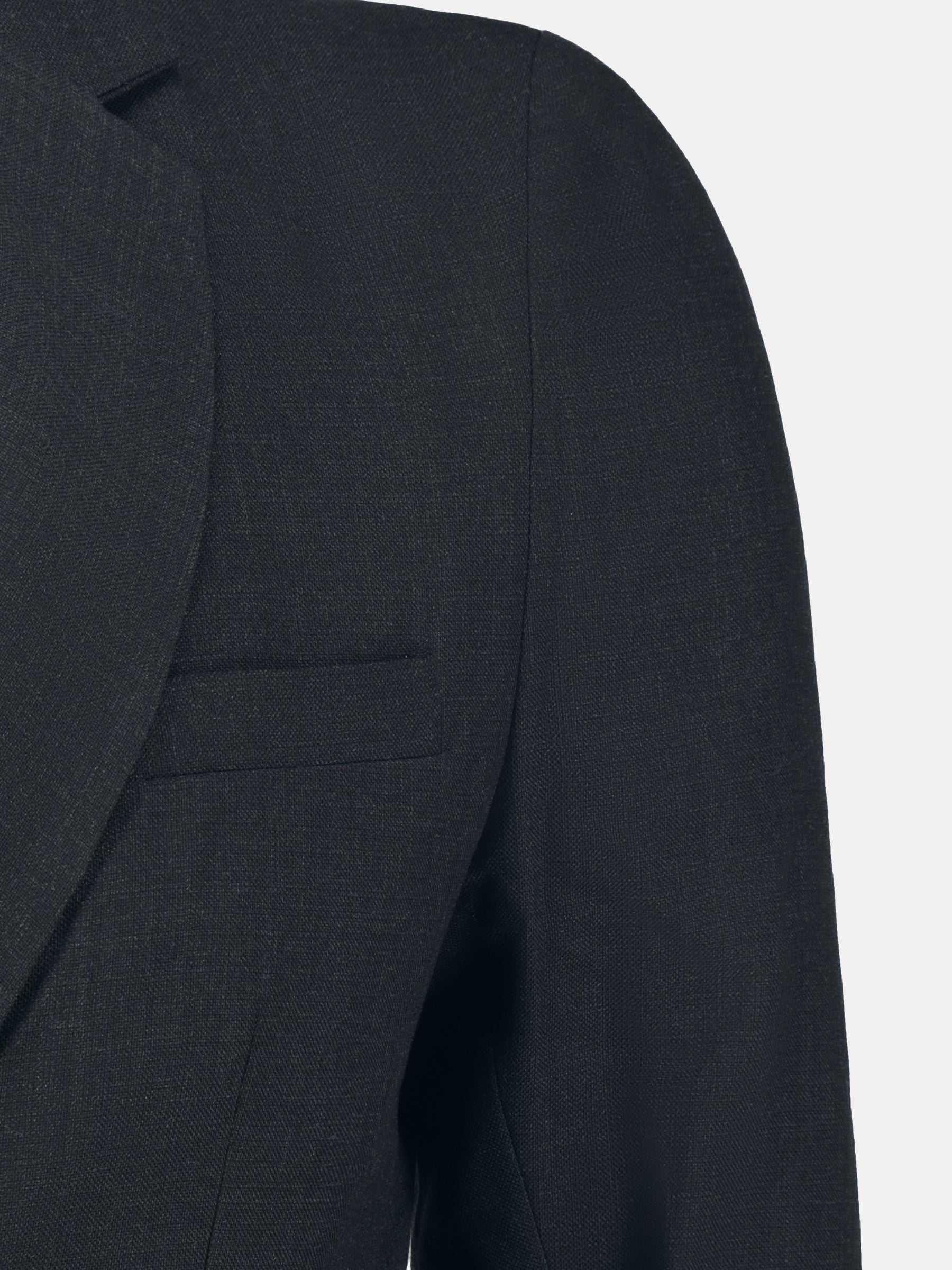 Grey Wool Structured Formal Blazer