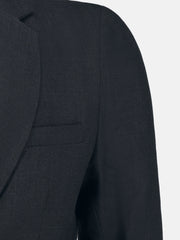Grey Wool Structured Formal Blazer
