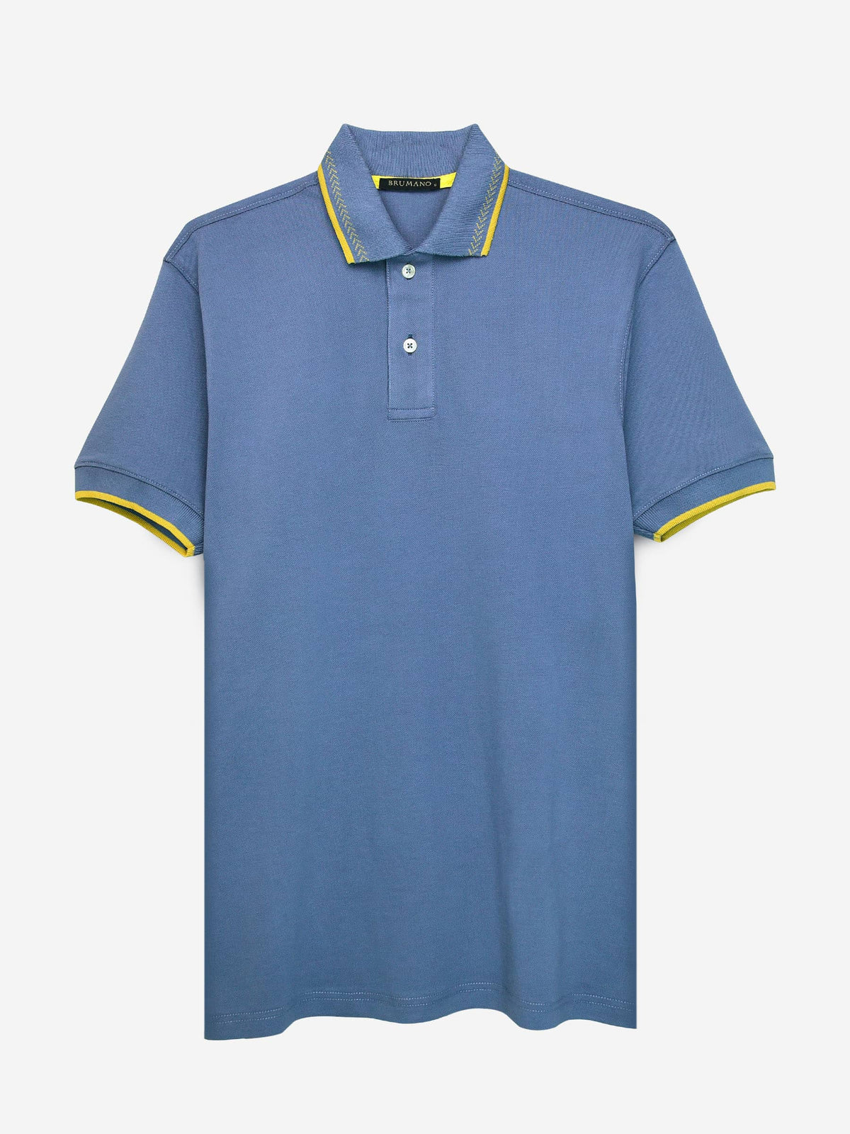 Greyish Blue Sporty Polo