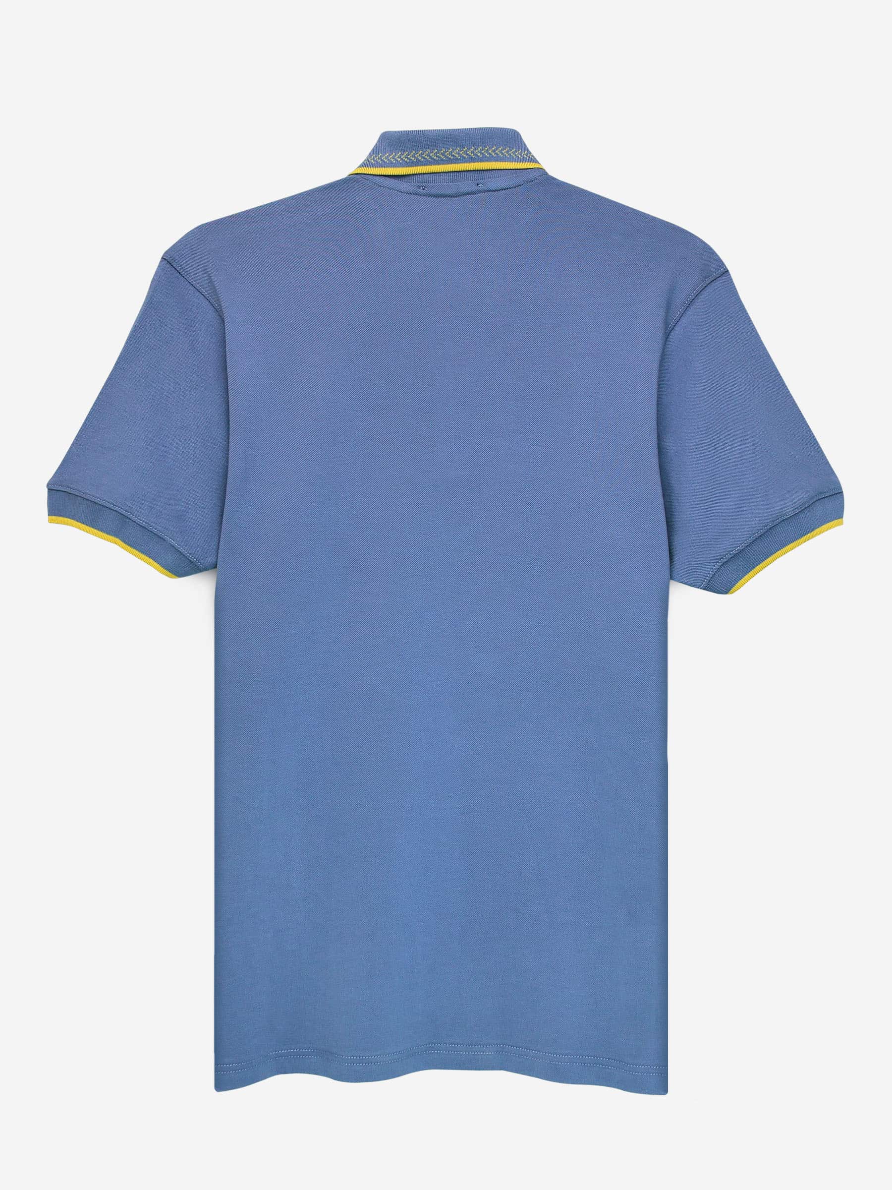 Greyish Blue Sporty Polo