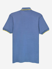 Greyish Blue Sporty Polo