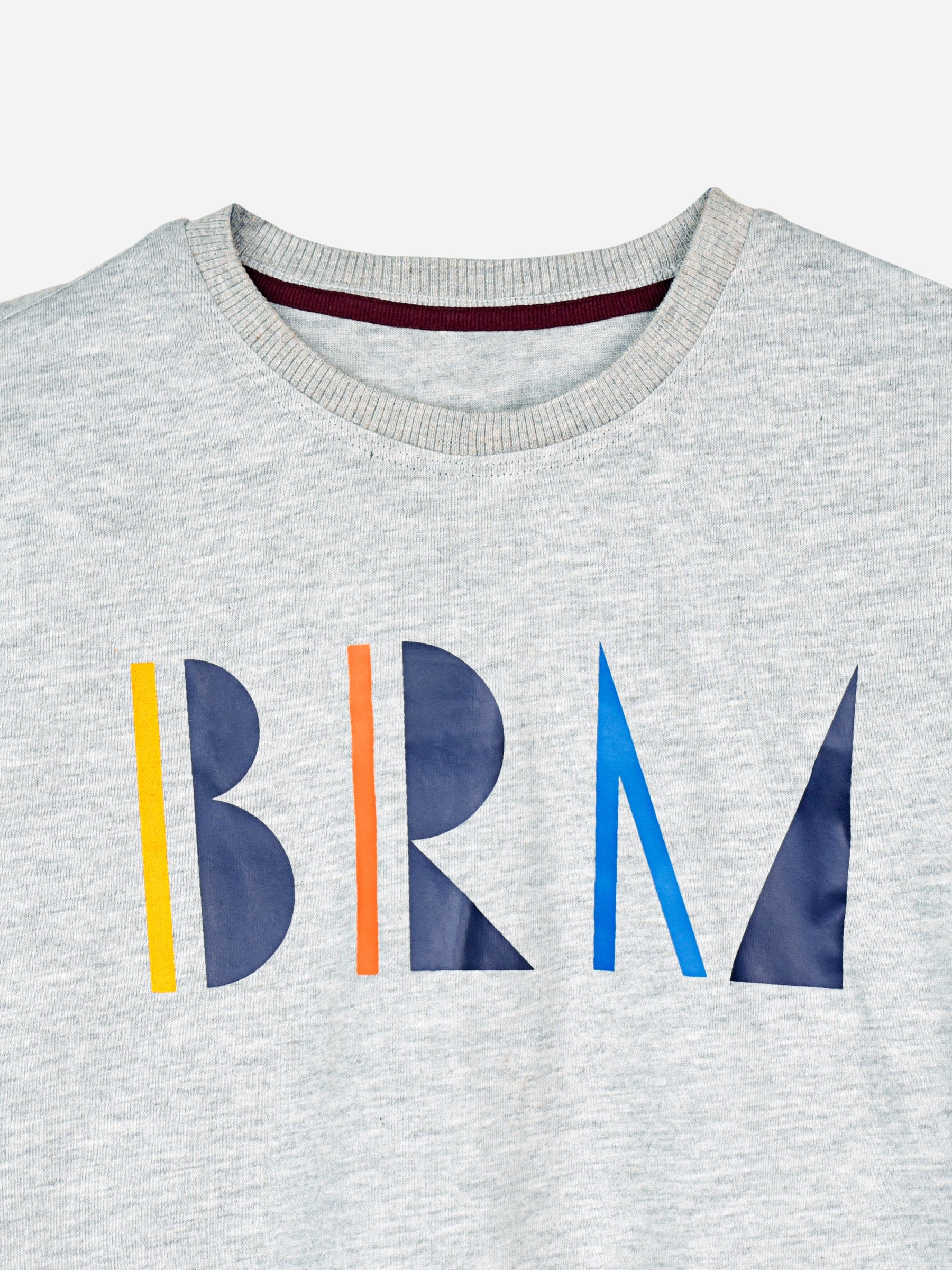 Heather Grey Graphic Printed Casual T-Shirt