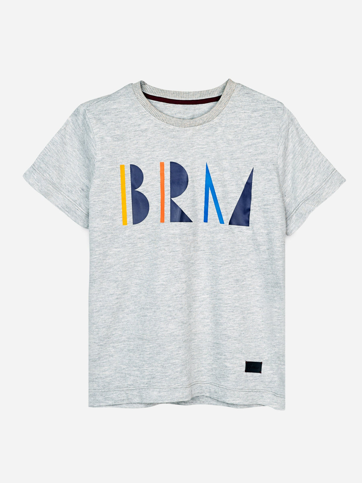 Heather Grey Graphic Printed Casual T-Shirt