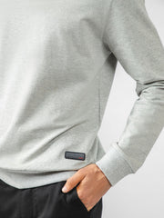 Heather Grey Long Sleeve Crewneck Sweatshirt