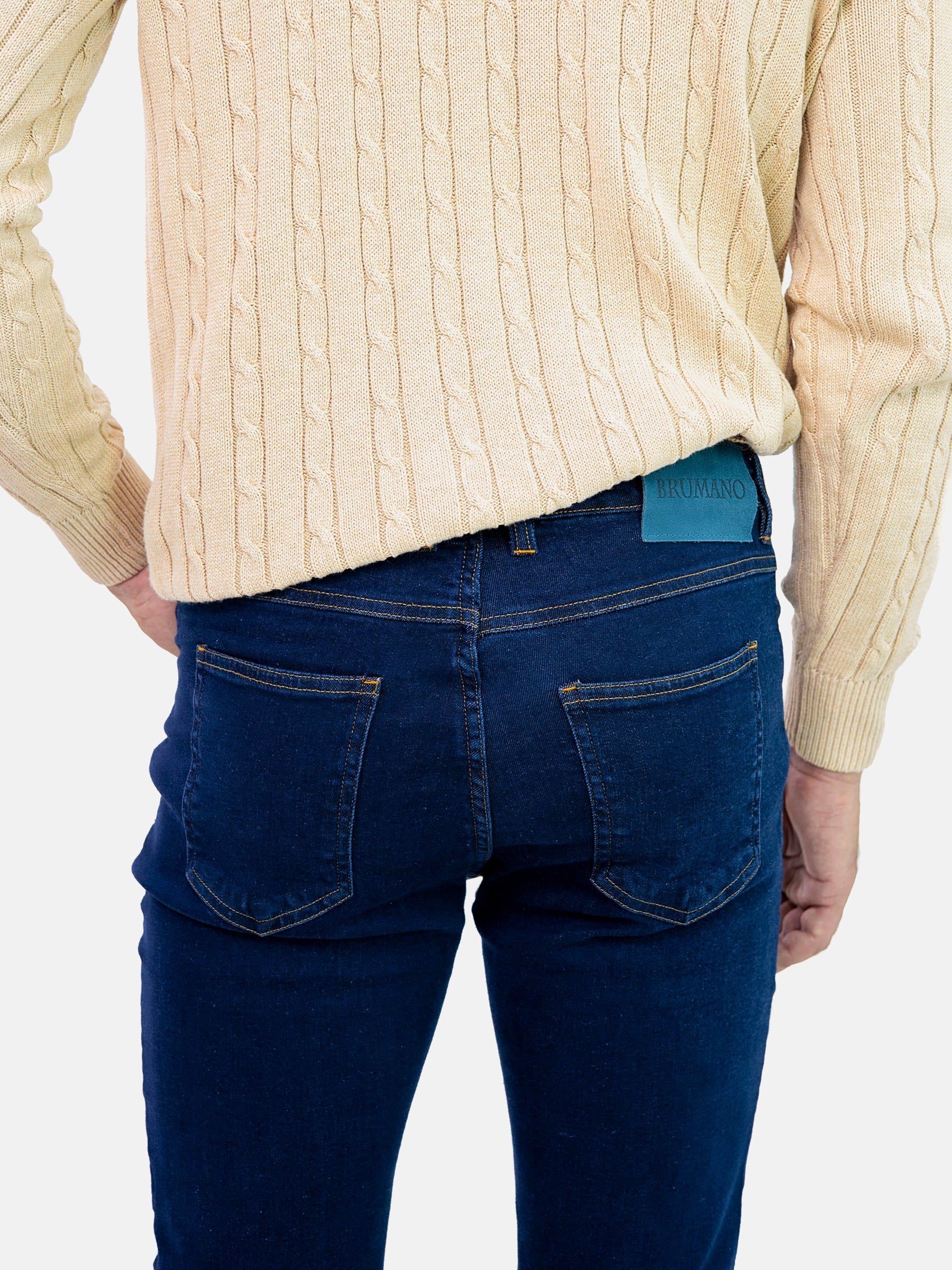 Indigo Straight Fit Jeans