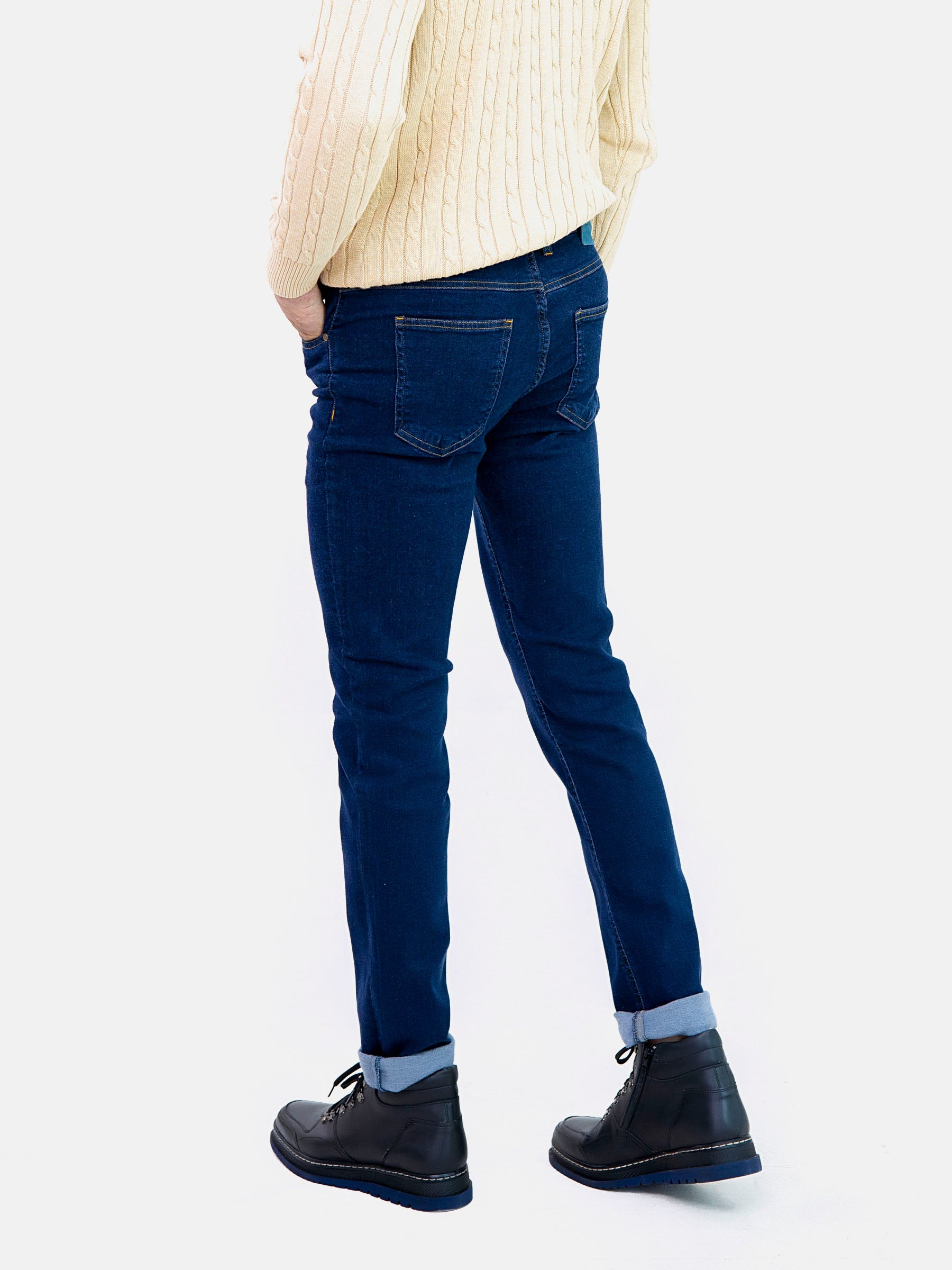 Indigo Straight Fit Jeans