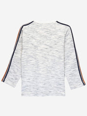 Inject Patterned Sweatshirt With Orange Stripe Detailing