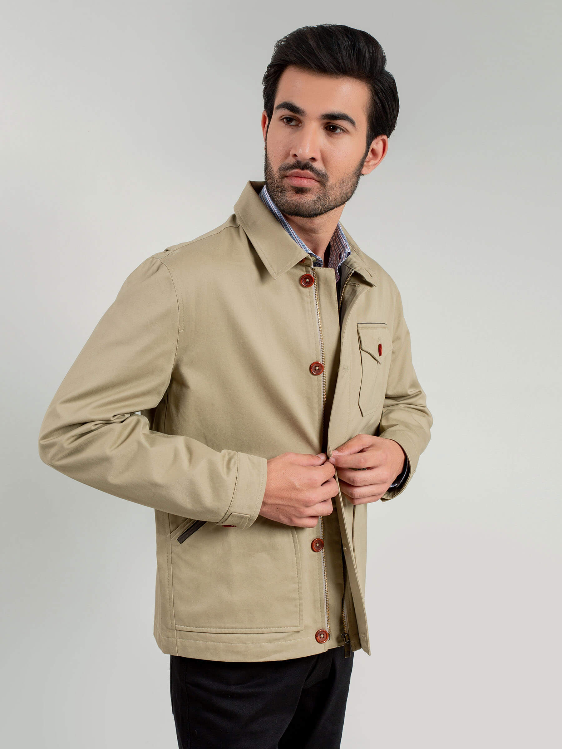 Khaki Technical Jacket