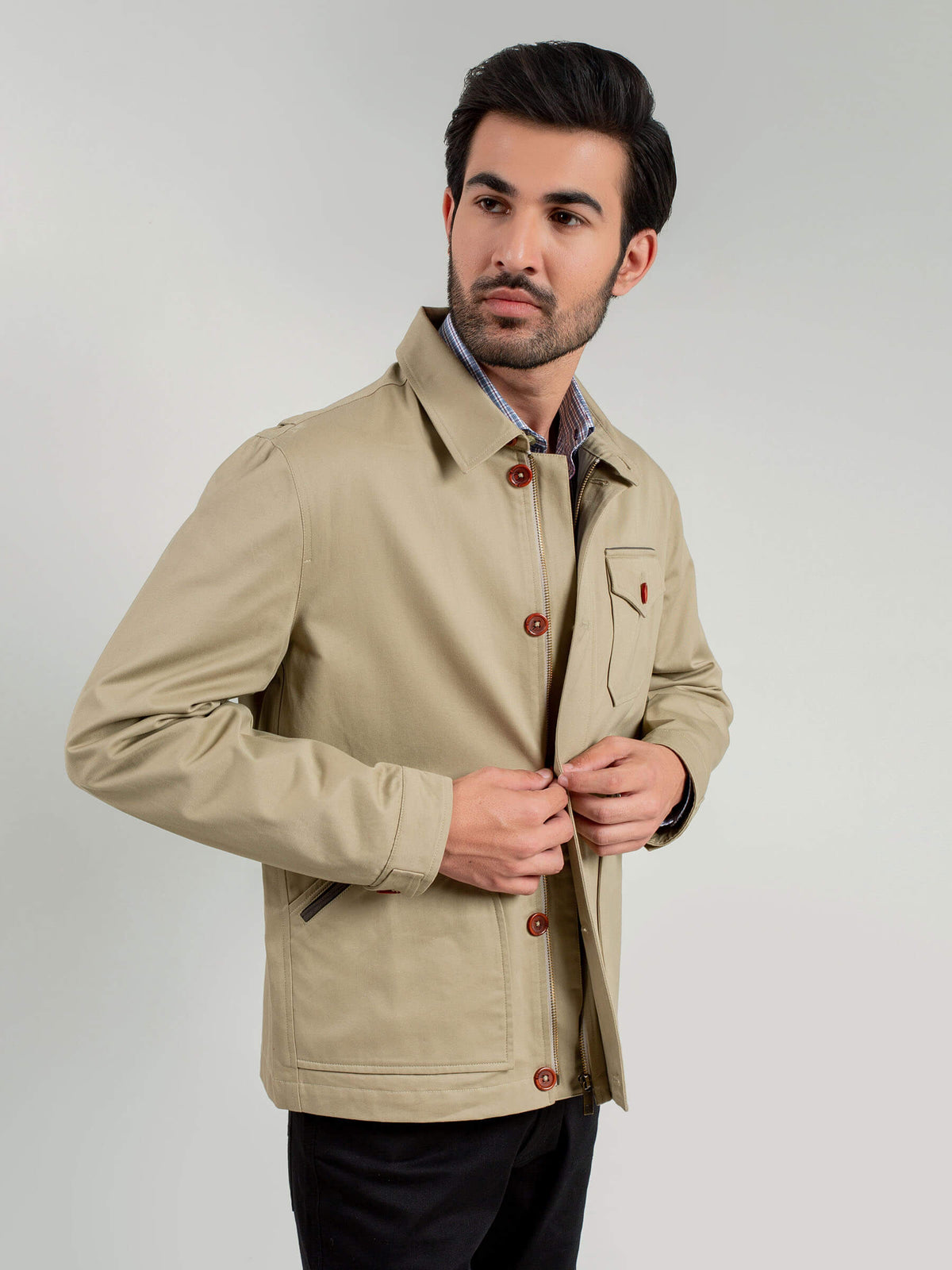Khaki Technical Jacket