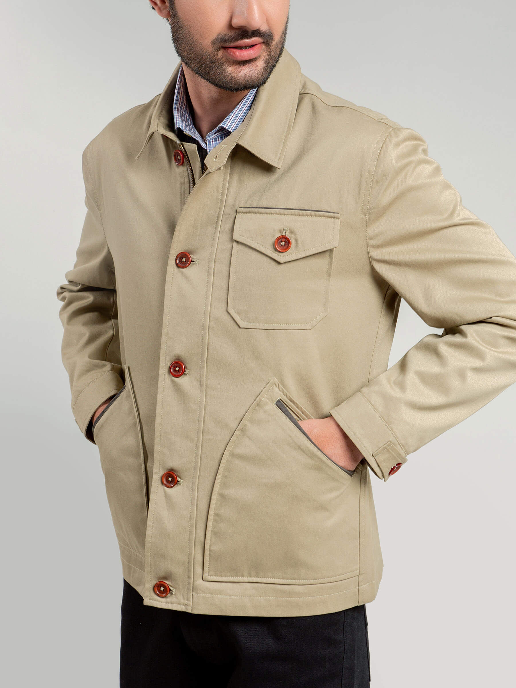 Khaki Technical Jacket