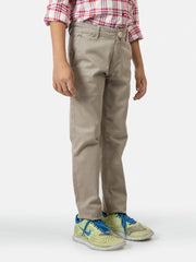 Khaki Casual Chino With Back Detailing