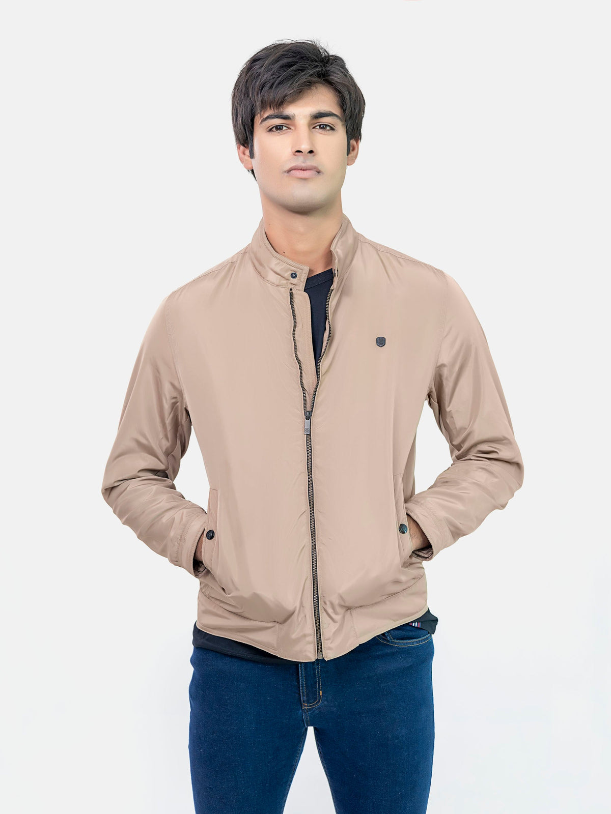 Khaki Light Weight Harrington Jacket
