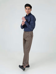 Khaki Satin Slimfit Chino