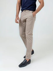 Khaki Slimfit Chino With Gurkha Style Buttons