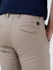 Khaki Slimfit Chino With Gurkha Style Buttons