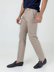 Khaki Slimfit Chino With Gurkha Style Buttons