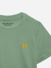 Laurel Green 100% Cotton Casual Tee