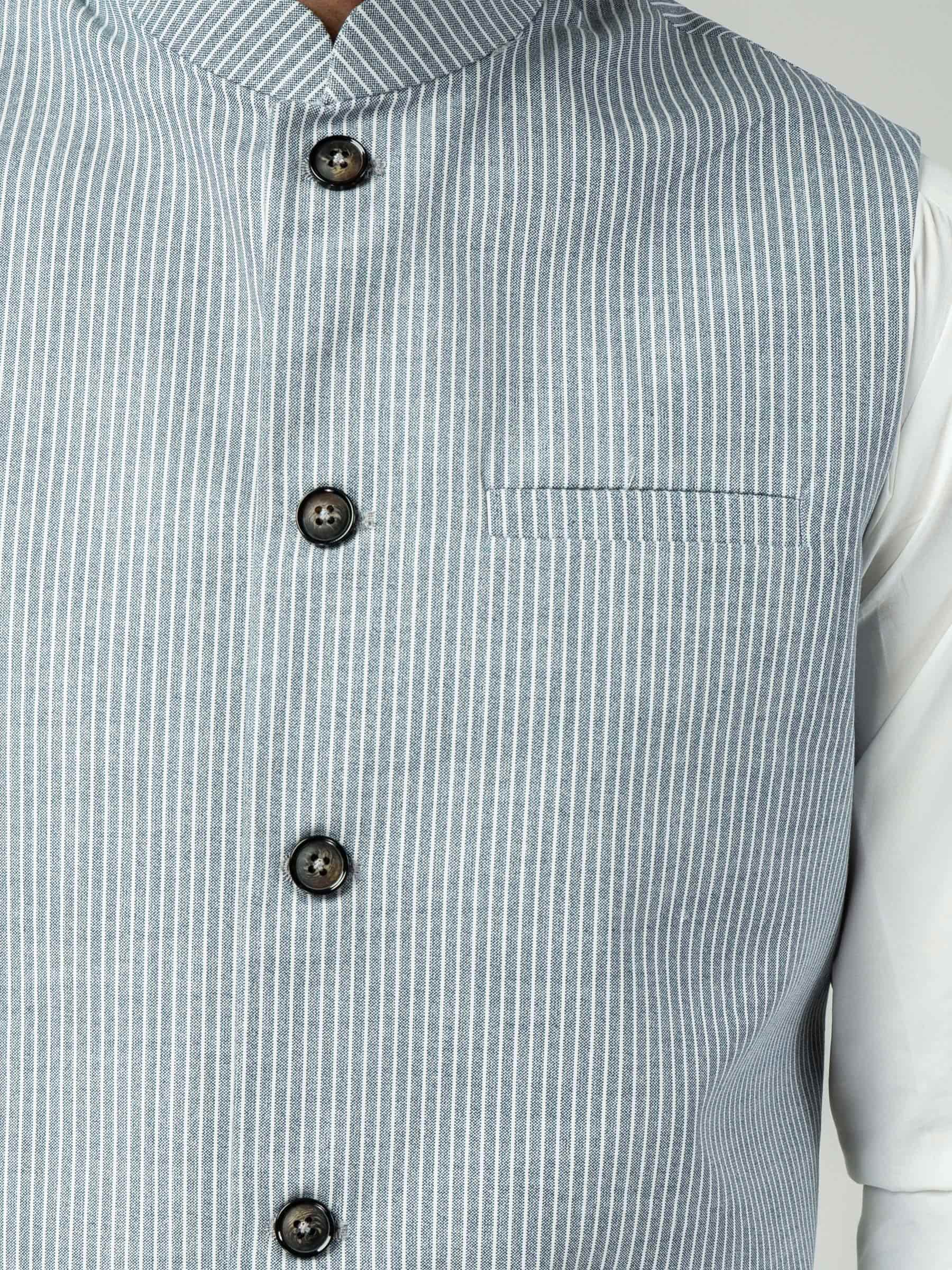 Light Blue Stripe Waistcoat