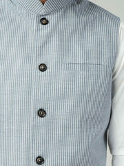 Light Blue Stripe Waistcoat