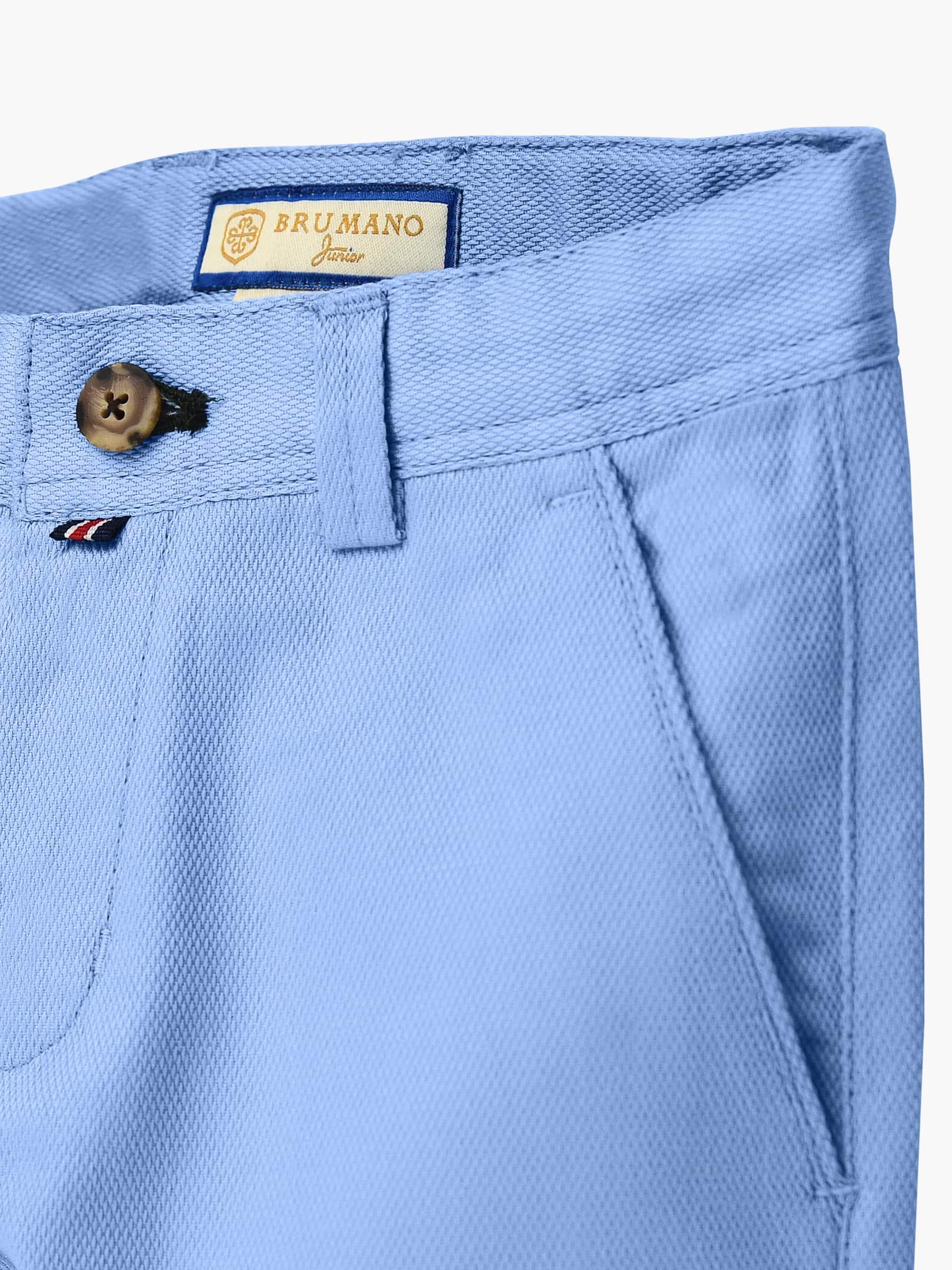 Light Blue Structured Casual Trouser