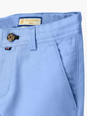 Light Blue Structured Casual Trouser