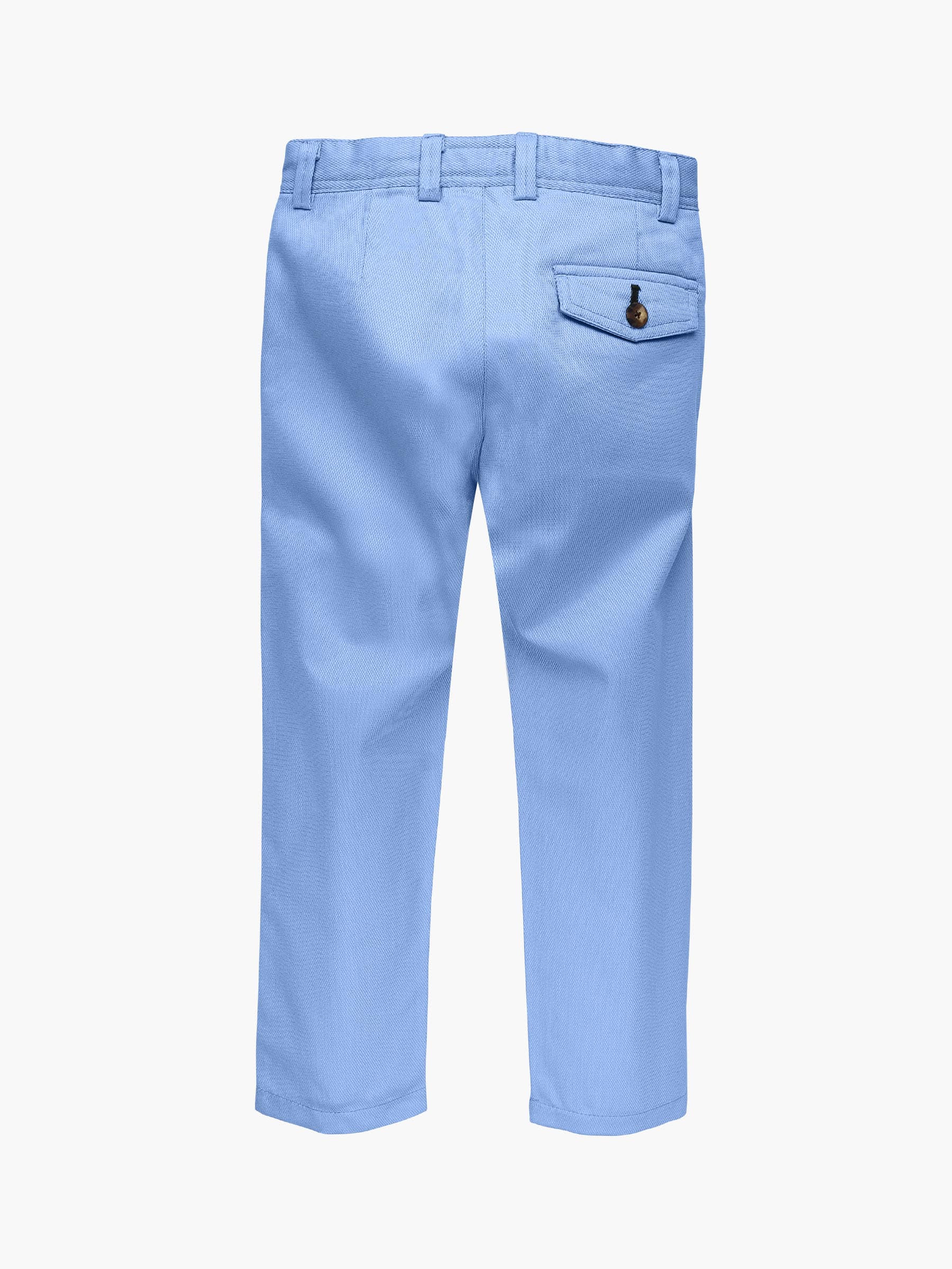 Light Blue Structured Casual Trouser