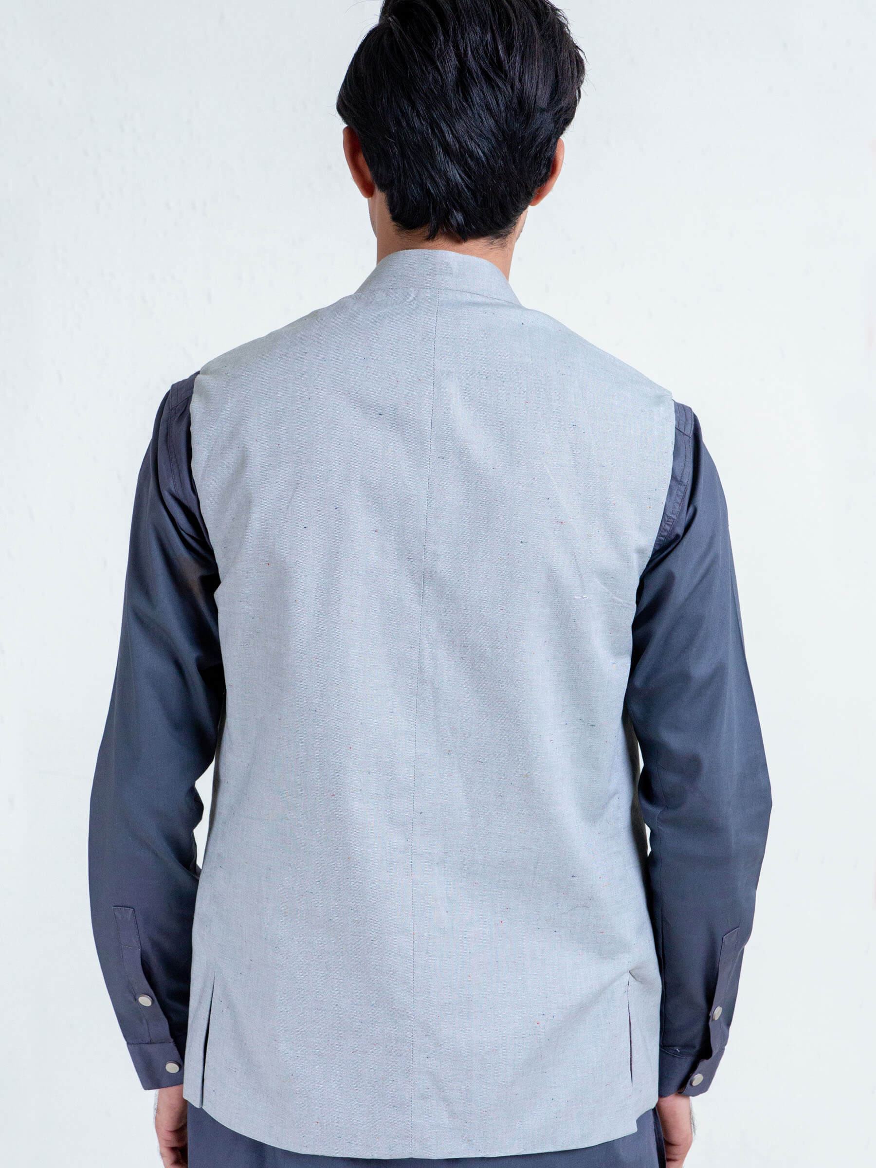 Light Green Structured Waistcoat