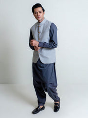 Light Green Structured Waistcoat
