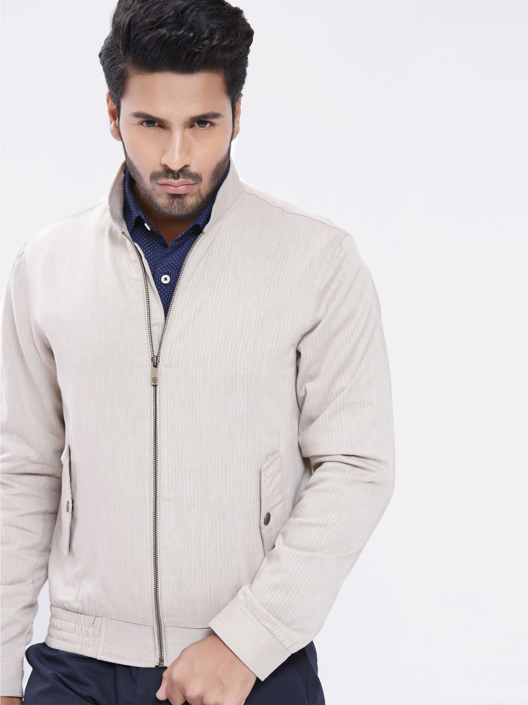 Light Herringbone Jacket
