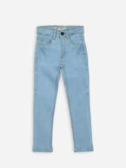 Light Blue Micro Modal Slimfit Casual Jeans