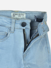Light Blue Micro Modal Slimfit Casual Jeans
