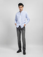 Light Blue Oxford Striped Shirt