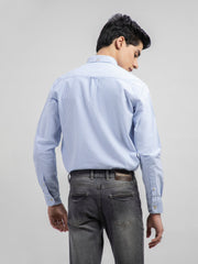 Light Blue Oxford Striped Shirt